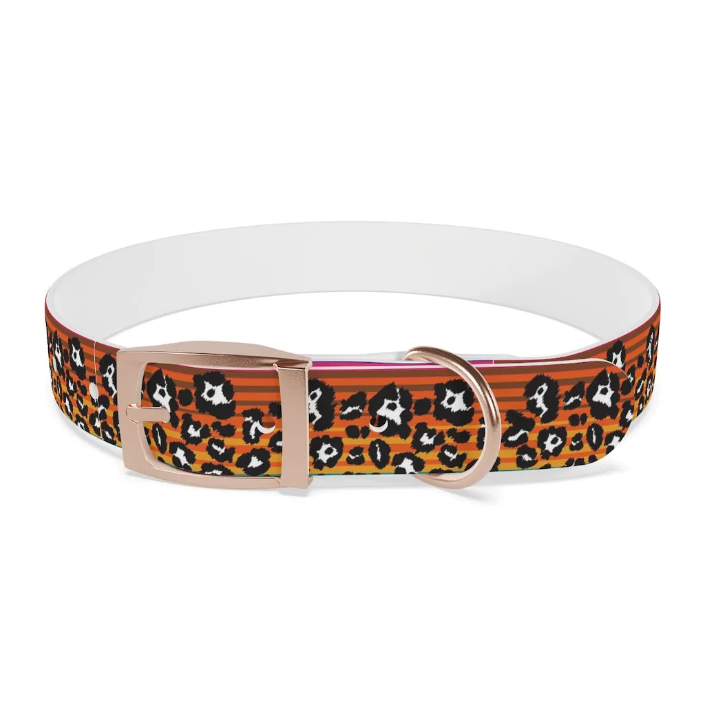 Shadow Leopard Serape Dog Collar
