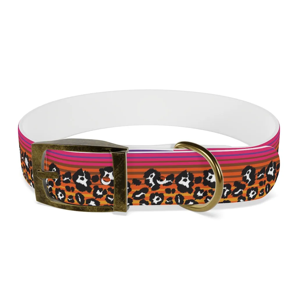 Shadow Leopard Serape Dog Collar