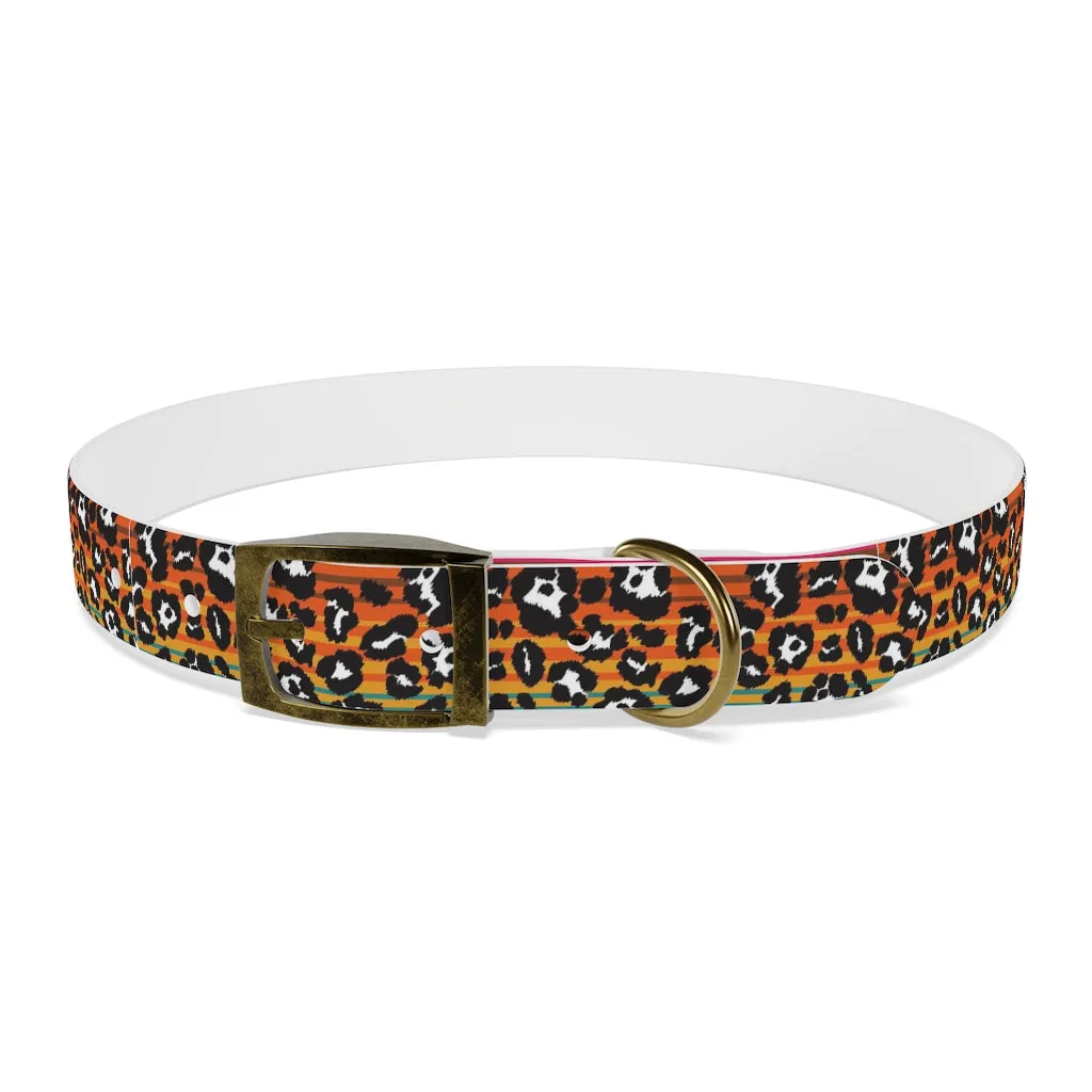 Shadow Leopard Serape Dog Collar