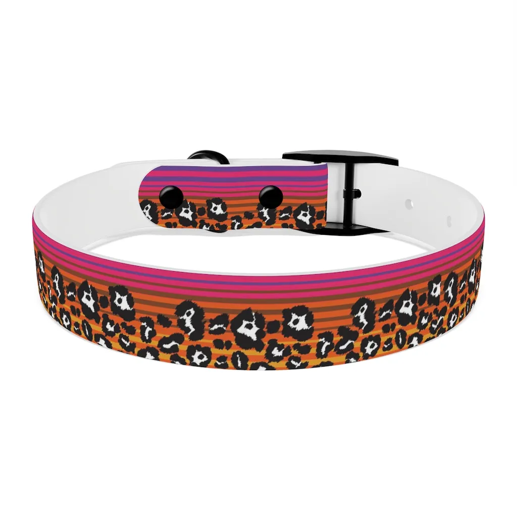 Shadow Leopard Serape Dog Collar
