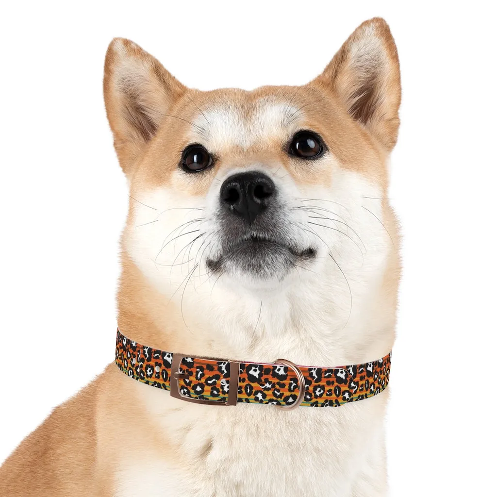Shadow Leopard Serape Dog Collar