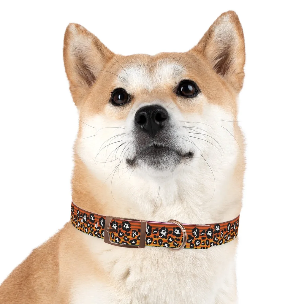 Shadow Leopard Serape Dog Collar