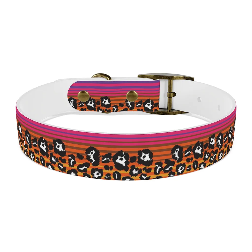 Shadow Leopard Serape Dog Collar