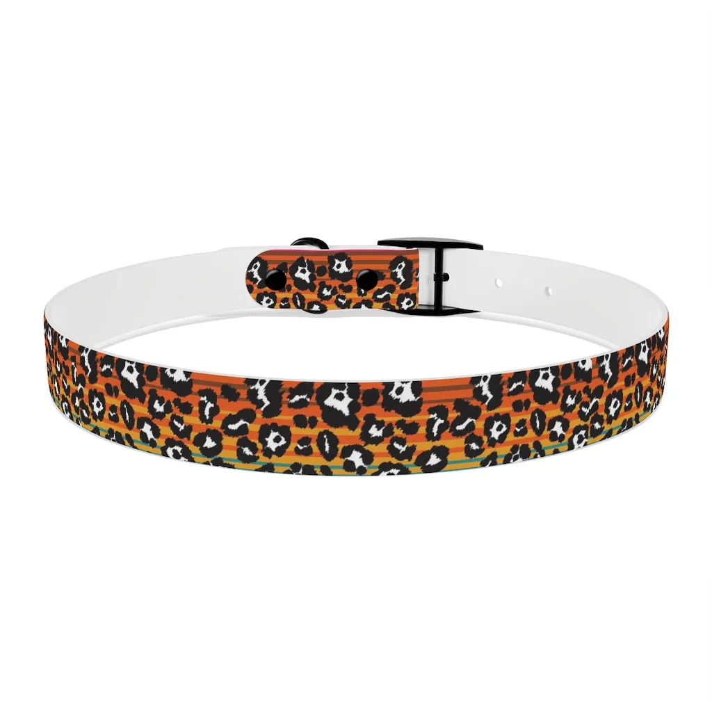 Shadow Leopard Serape Dog Collar
