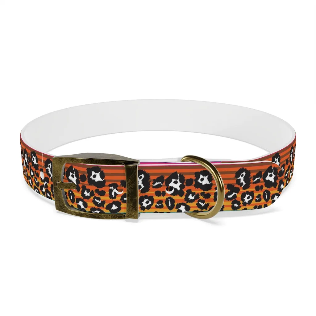 Shadow Leopard Serape Dog Collar