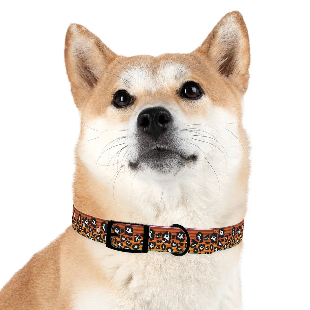 Shadow Leopard Serape Dog Collar