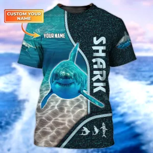 Shark 001 - Personalized Name 3D Tshirt - Htl