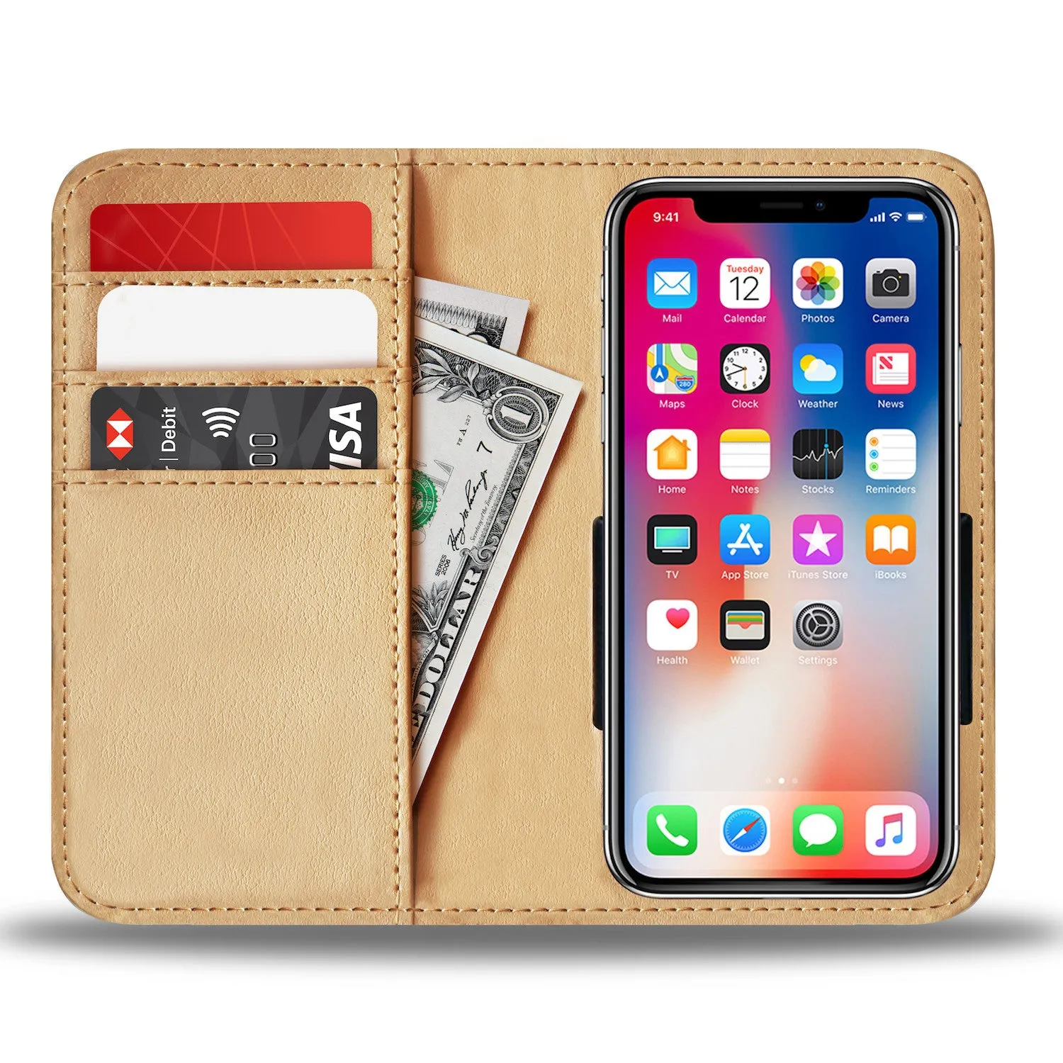 SHIH TZU Mom Paw and Bone Design Shih Tzu Phone Wallet Case