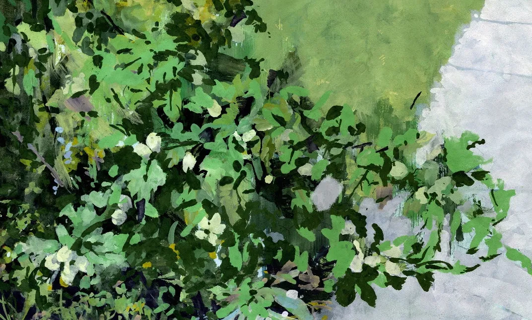Sidewalk Study Original Painting by Nancy Tobin - Abstract