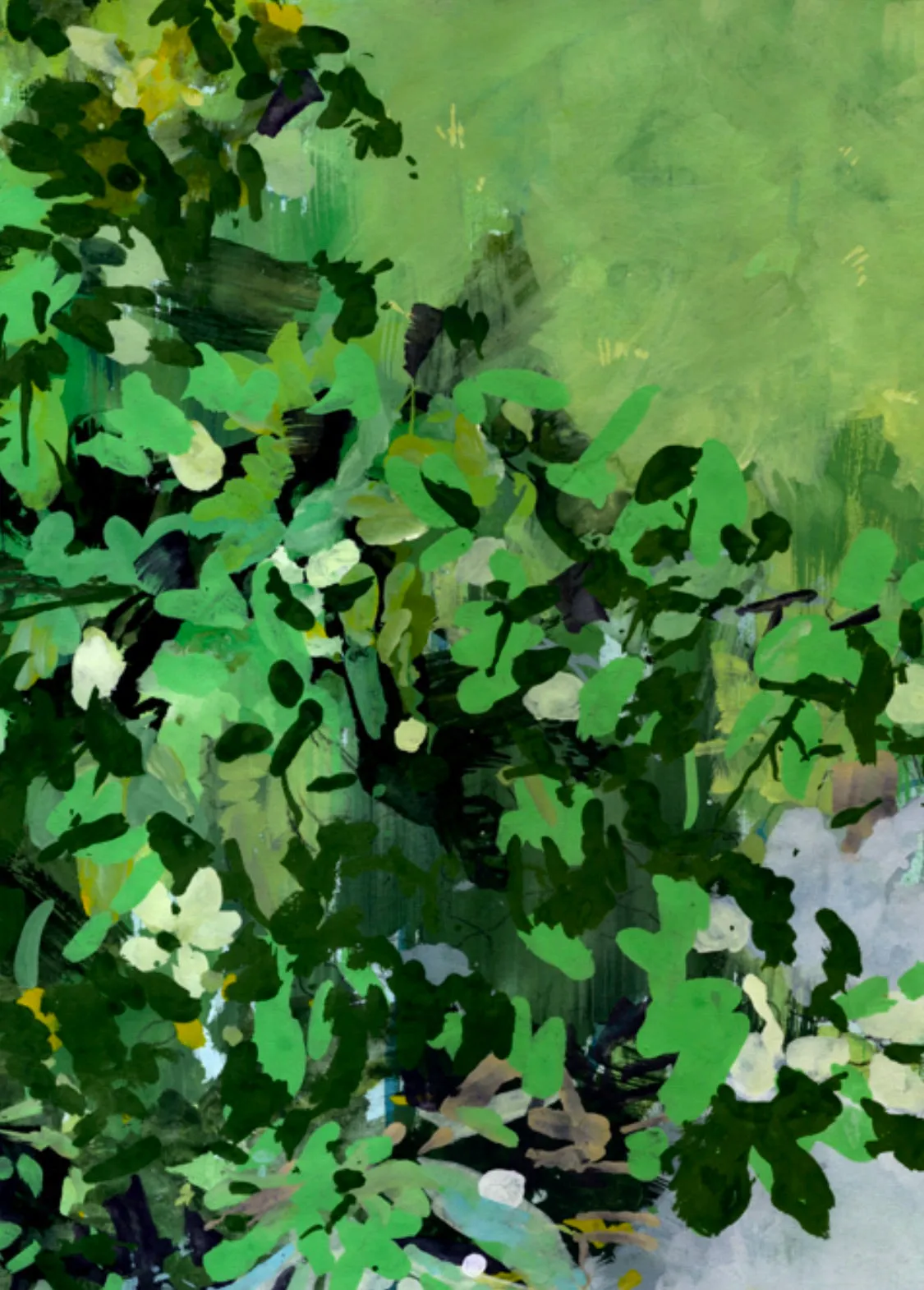 Sidewalk Study Original Painting by Nancy Tobin - Abstract