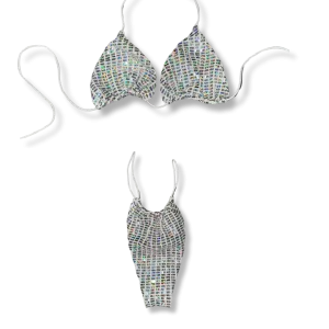 Silver Mariah String Bikini