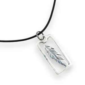 Silver Pendant 2019 -- Feather Textured