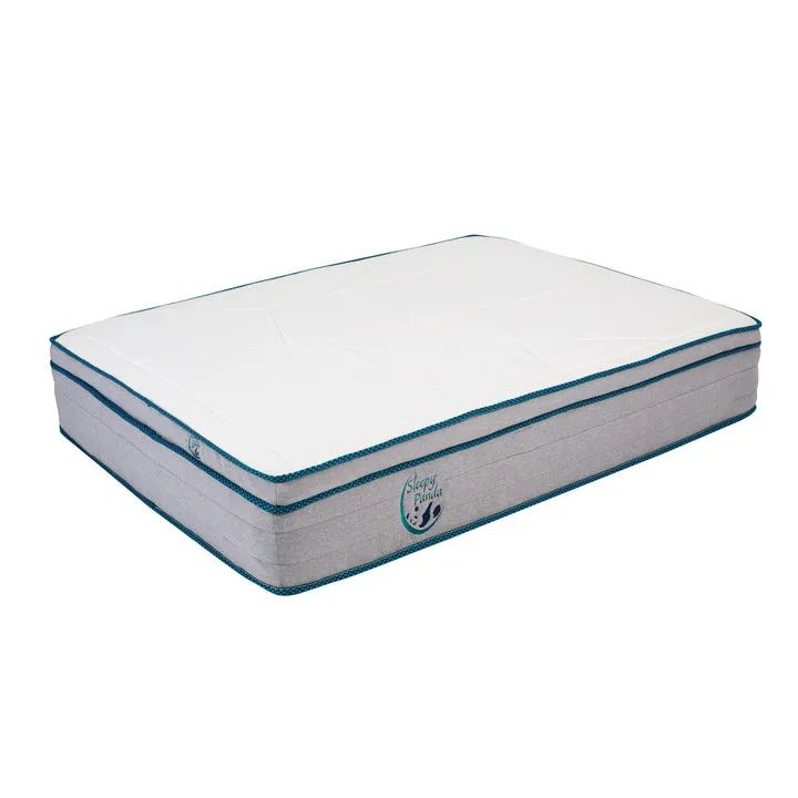 Sleepy Panda Mattress 5 Zone Pocket Spring EuroTop Medium Firm 30cm Thickness