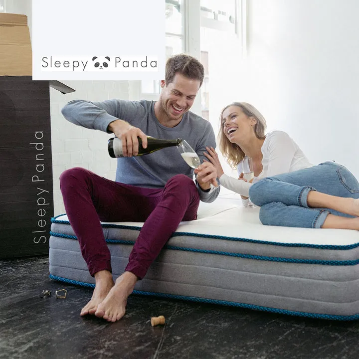 Sleepy Panda Mattress 5 Zone Pocket Spring EuroTop Medium Firm 30cm Thickness