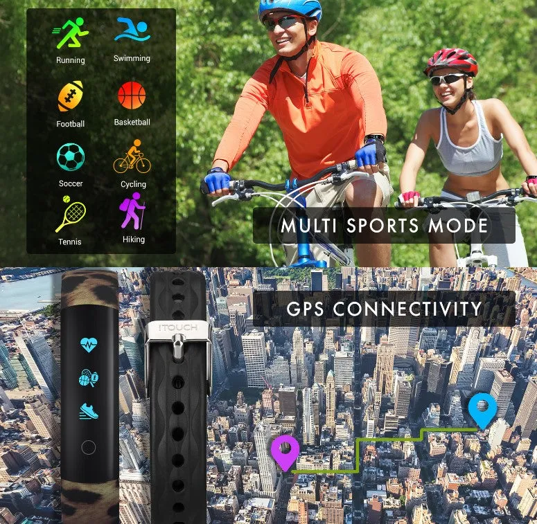 Slim Smart Watch | Sleep Tracker | Multi-Sports Mode | Waterproof