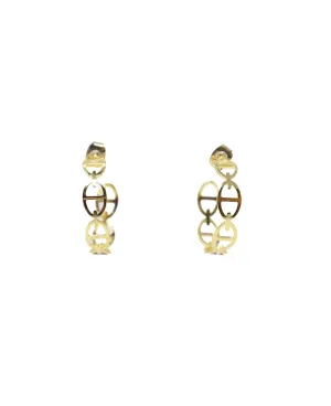 Small Cutout Hoop Earrings