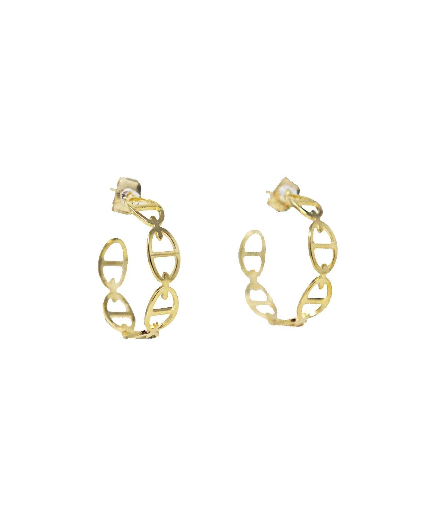 Small Cutout Hoop Earrings