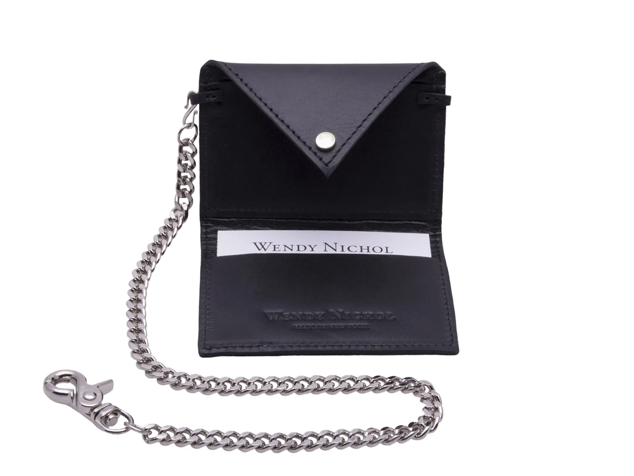 Small Envelope Wallet on Safety Keychain