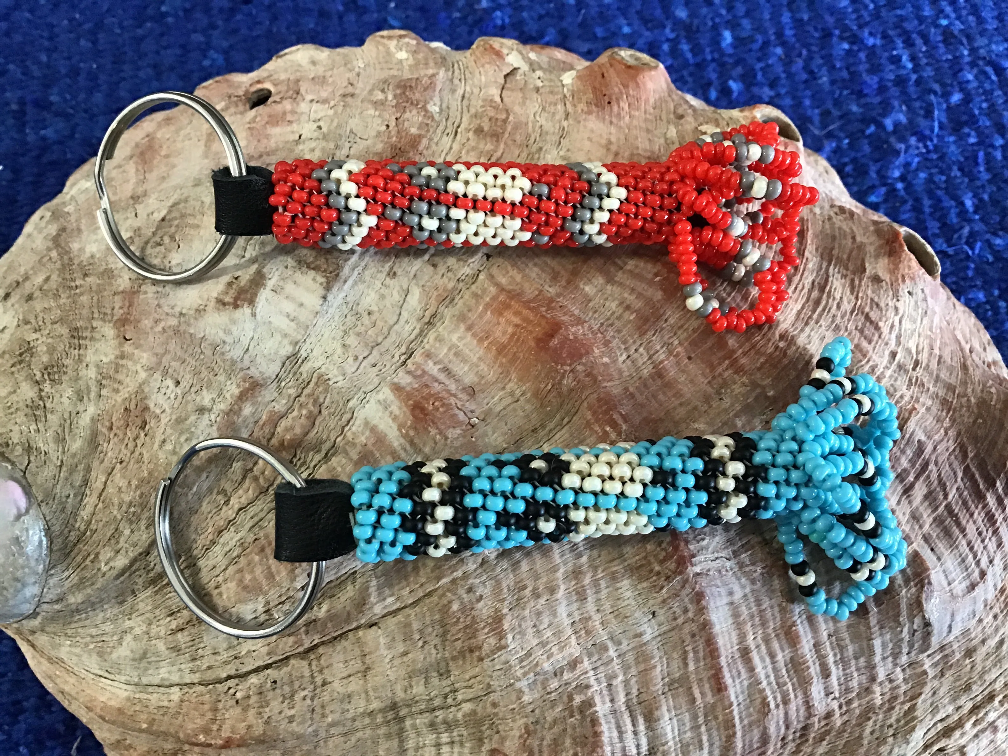 Small Native Beaded Keychain