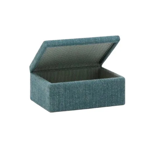 Small Teal Jute Box