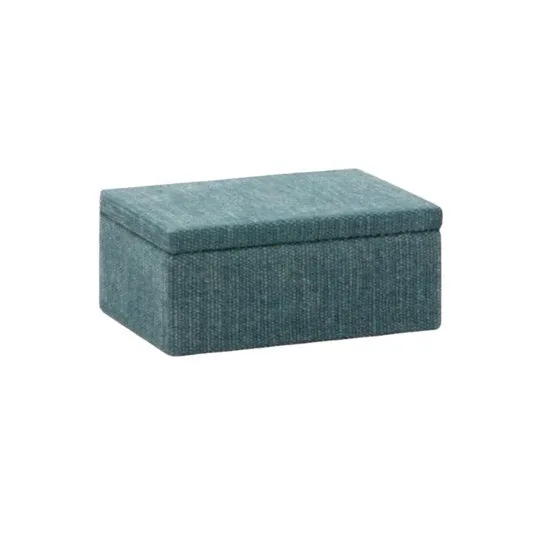 Small Teal Jute Box