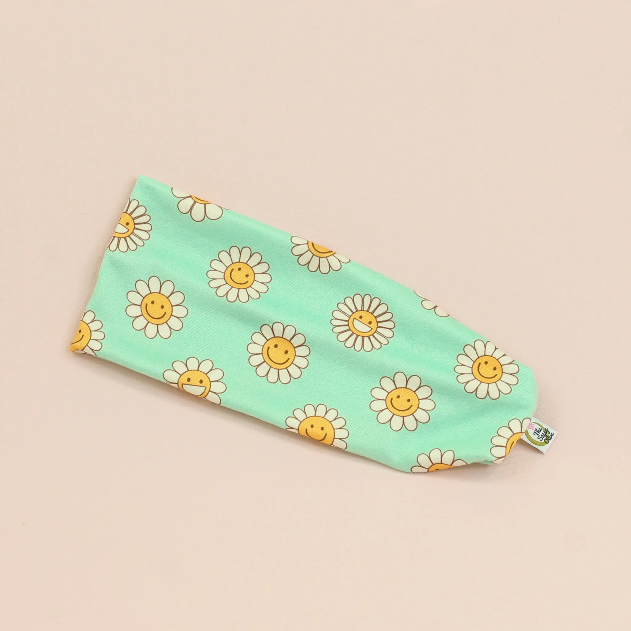 Smiley Daisies Stretch Headband
