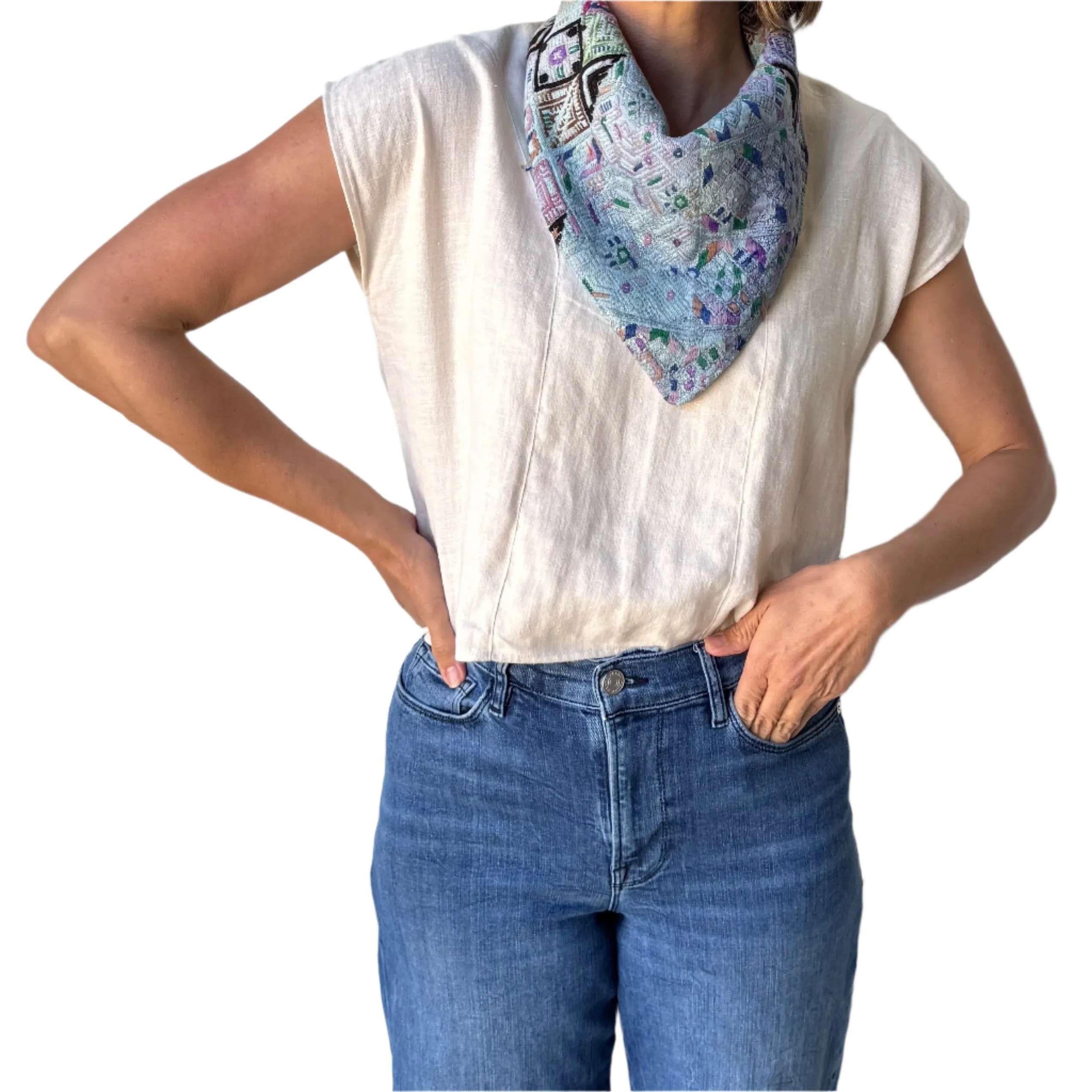 Snap Bandana - Linen Backing