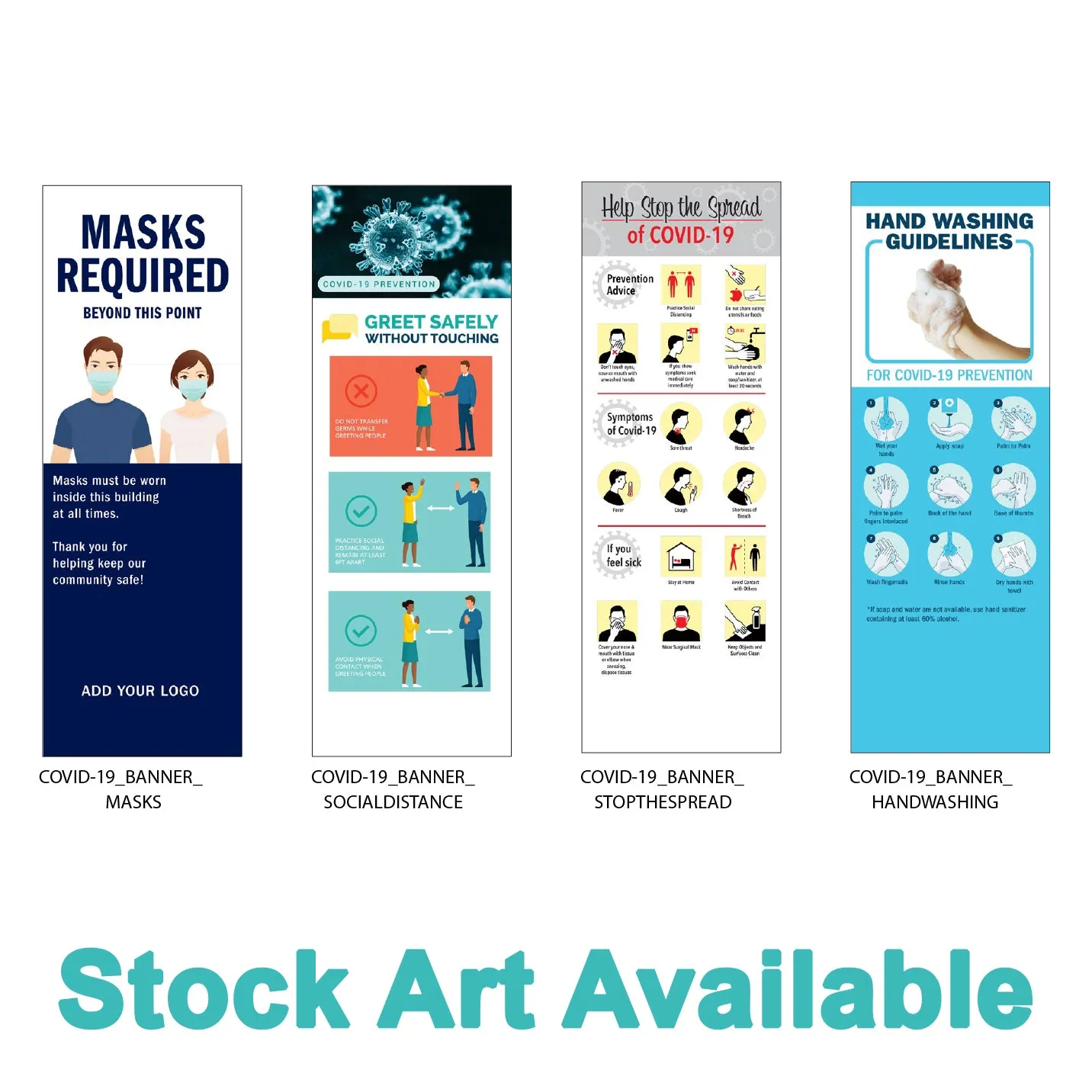Social Distancing Banner Stands