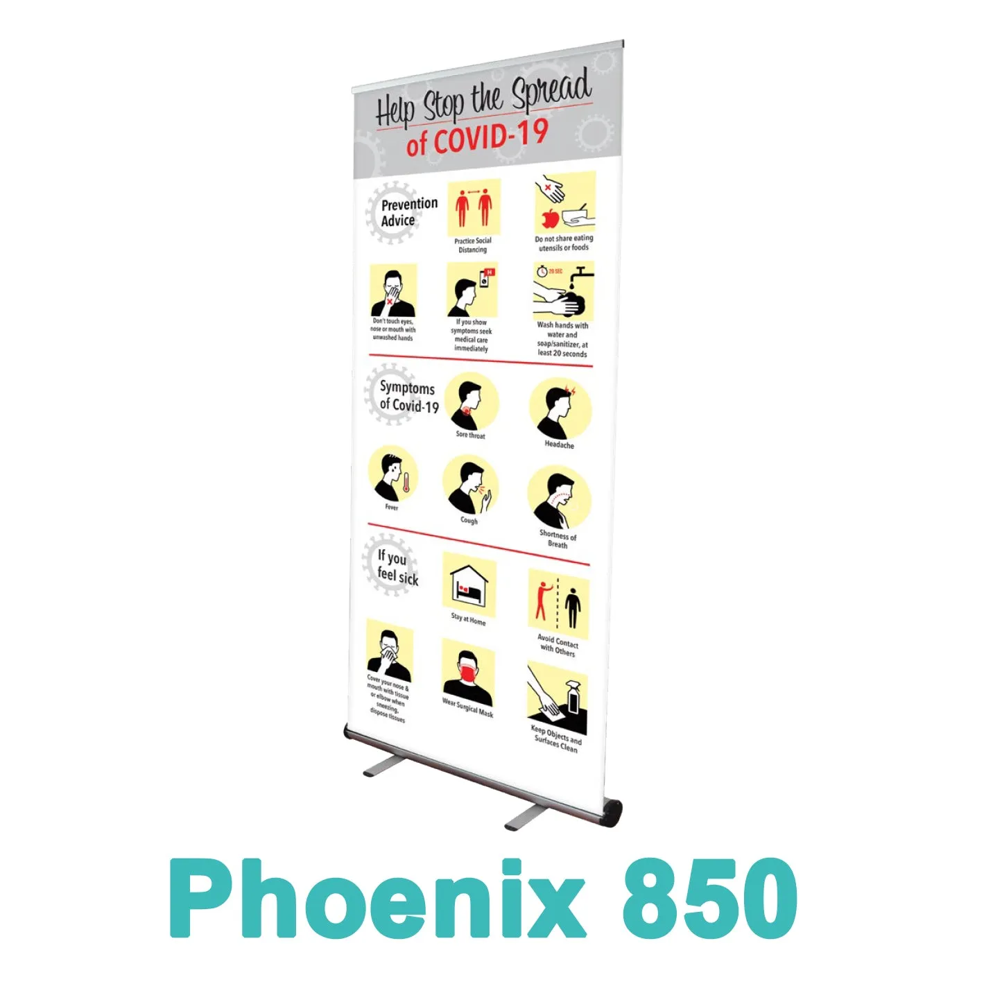 Social Distancing Banner Stands