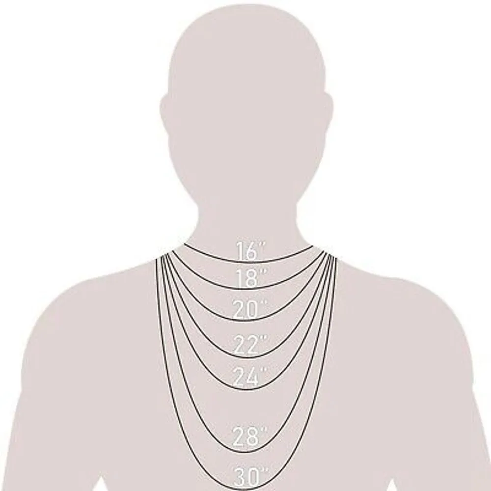 SOLID 925 STERLING SILVER 18" CABLE CHAIN