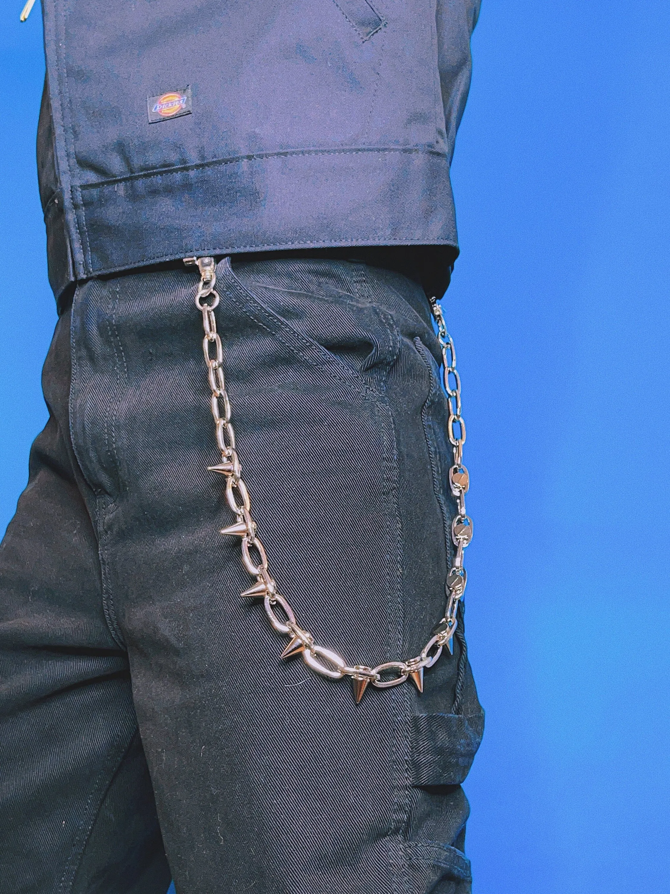 Spike Studded Chain Pant Wallet