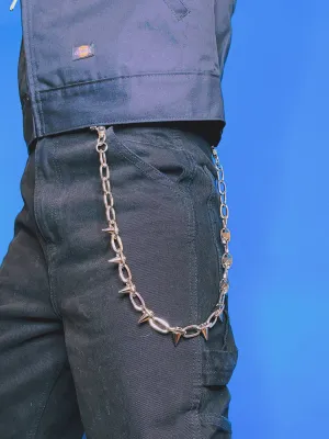Spike Studded Chain Pant Wallet