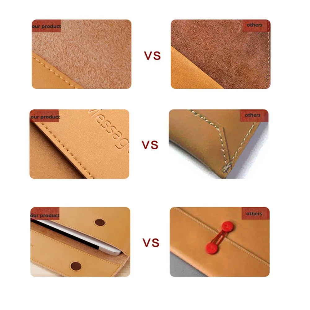 Split Leather Laptop Case for MacBook