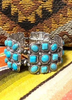 Square Concho Stretch Bracelet
