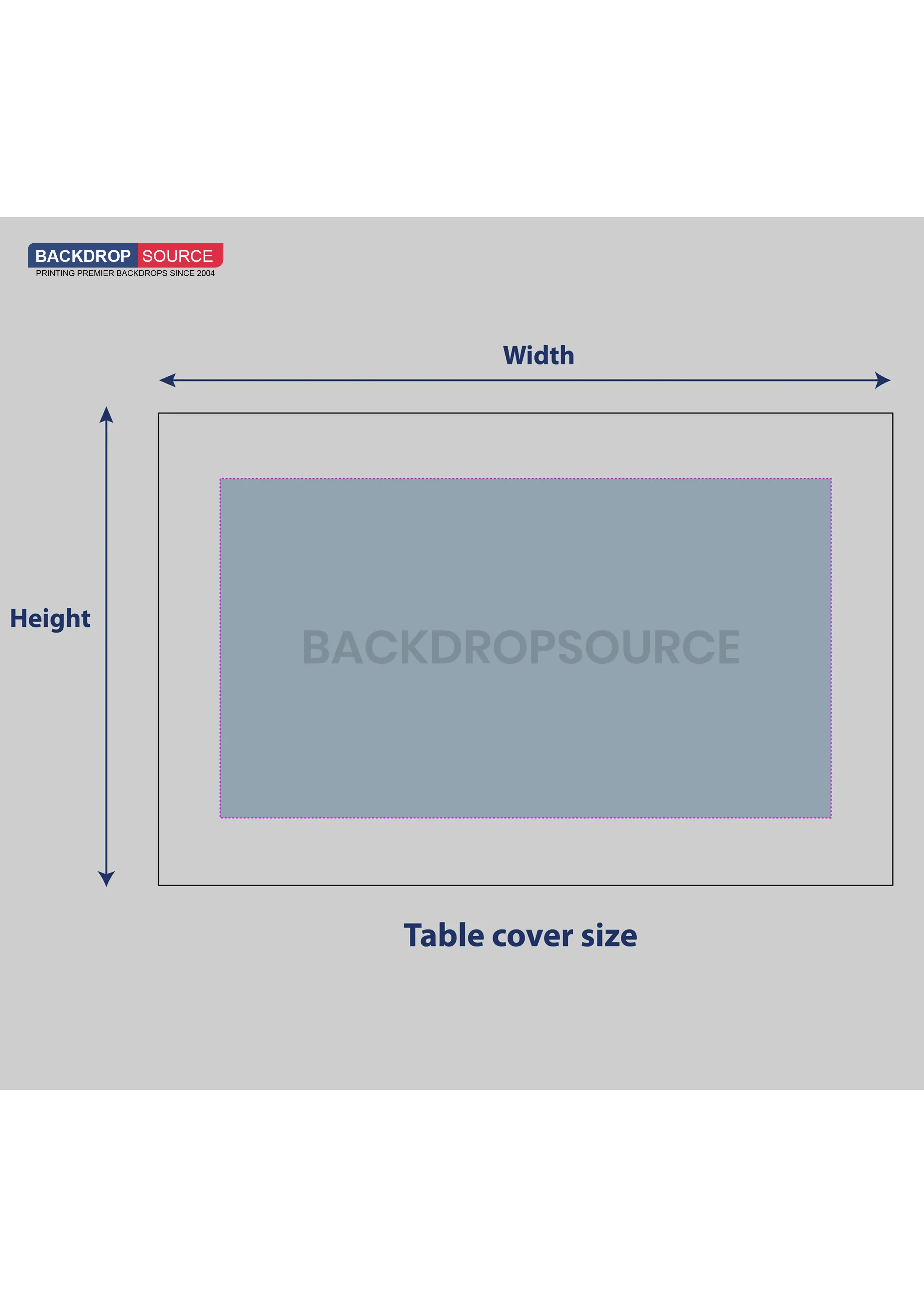 Square Stretch Table Topper