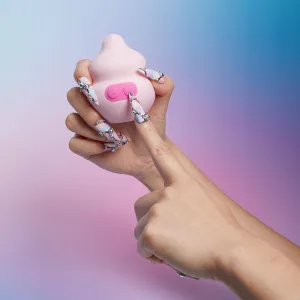 Squish Silicone Sex Toy, USB Rechargeable & Waterproof: Quartz/Cerise