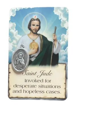 St. Jude Prayer Card and Medal