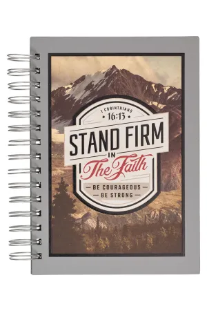 Stand Firm Mountain View Large Wirebound Journal
