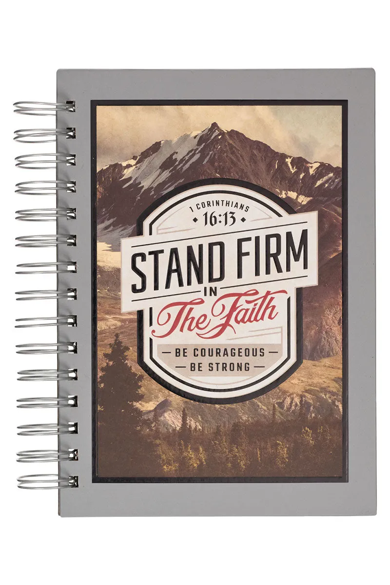 Stand Firm Mountain View Large Wirebound Journal