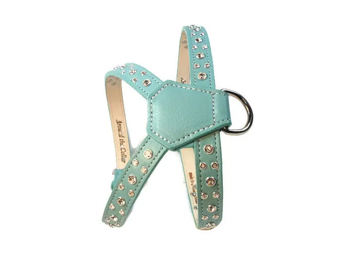 Stella Leather K Harness All Clear Crystal Cluster