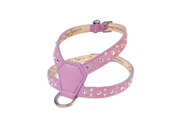 Stella Leather K Harness All Clear Crystal Cluster