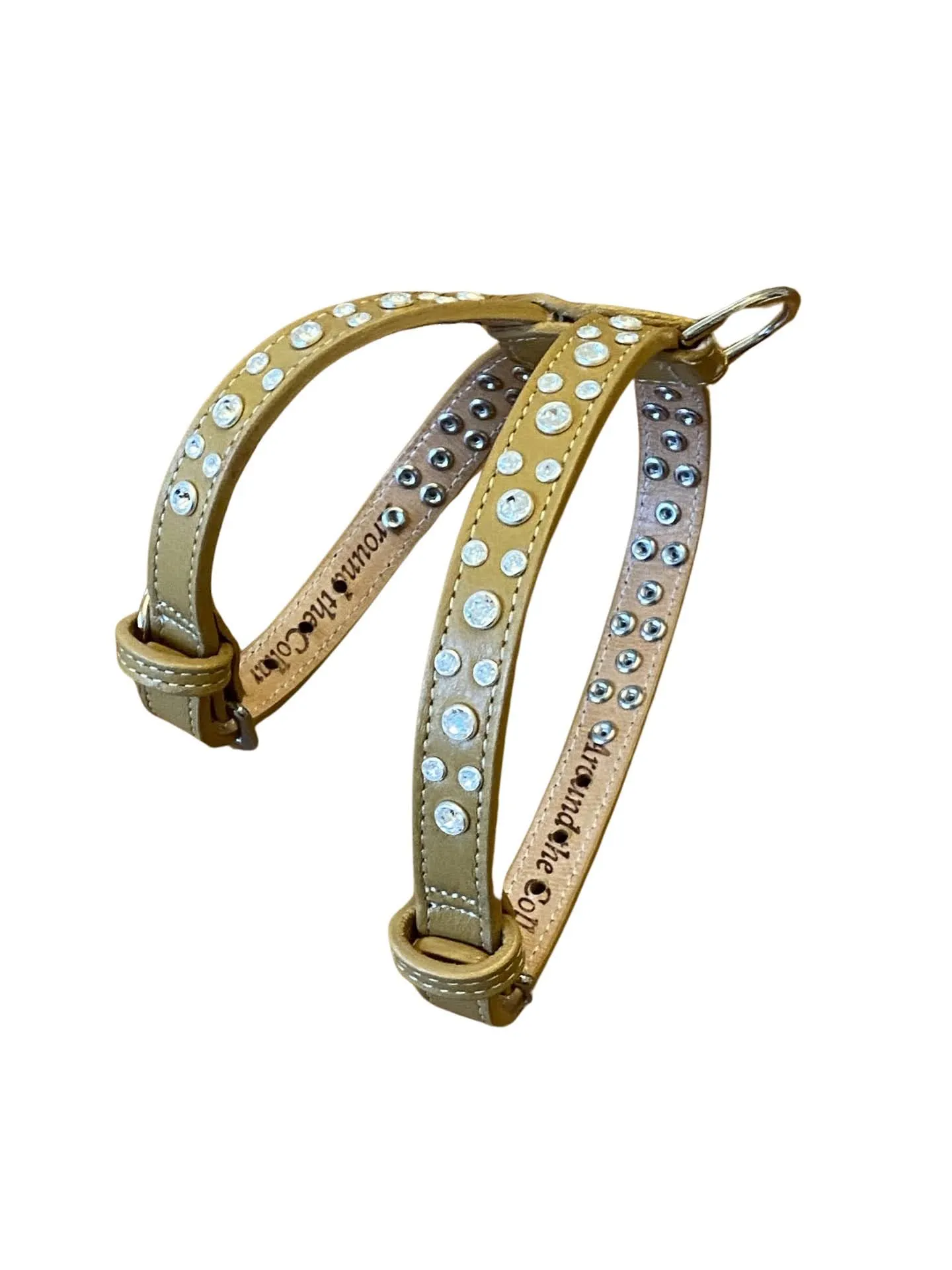 Stella Leather K Harness All Clear Crystal Cluster