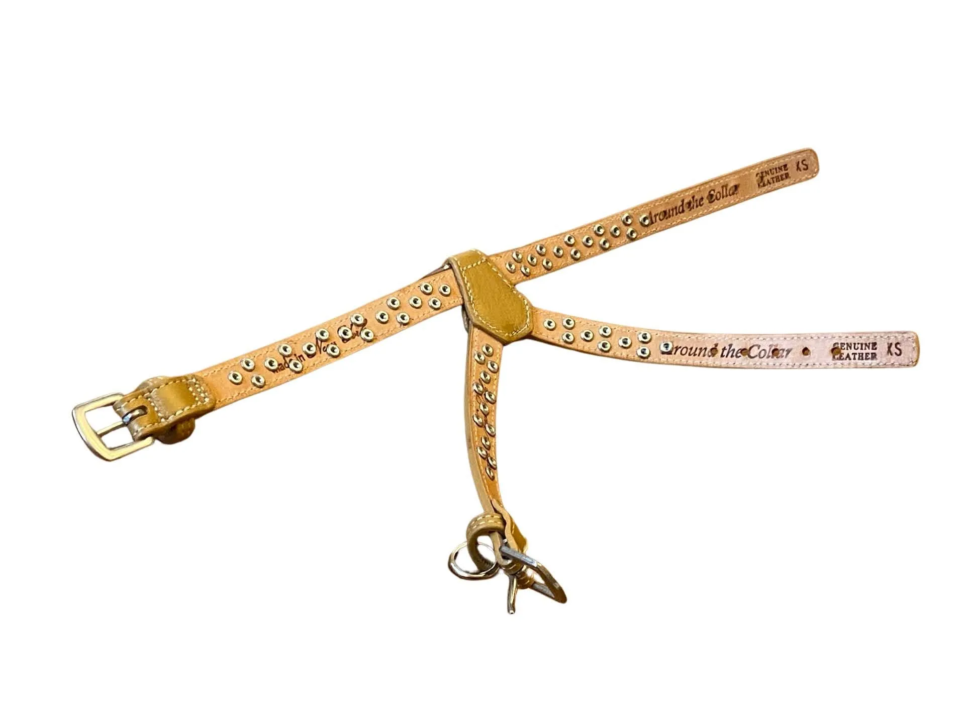 Stella Leather K Harness All Clear Crystal Cluster