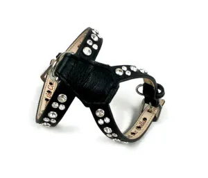 Stella Leather K Harness All Clear Crystal Cluster