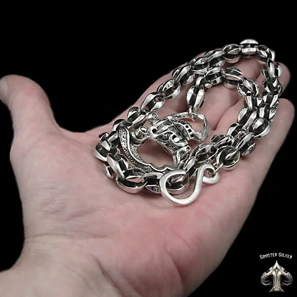 Sterling Silver Biker Wallet Chain Blade Link