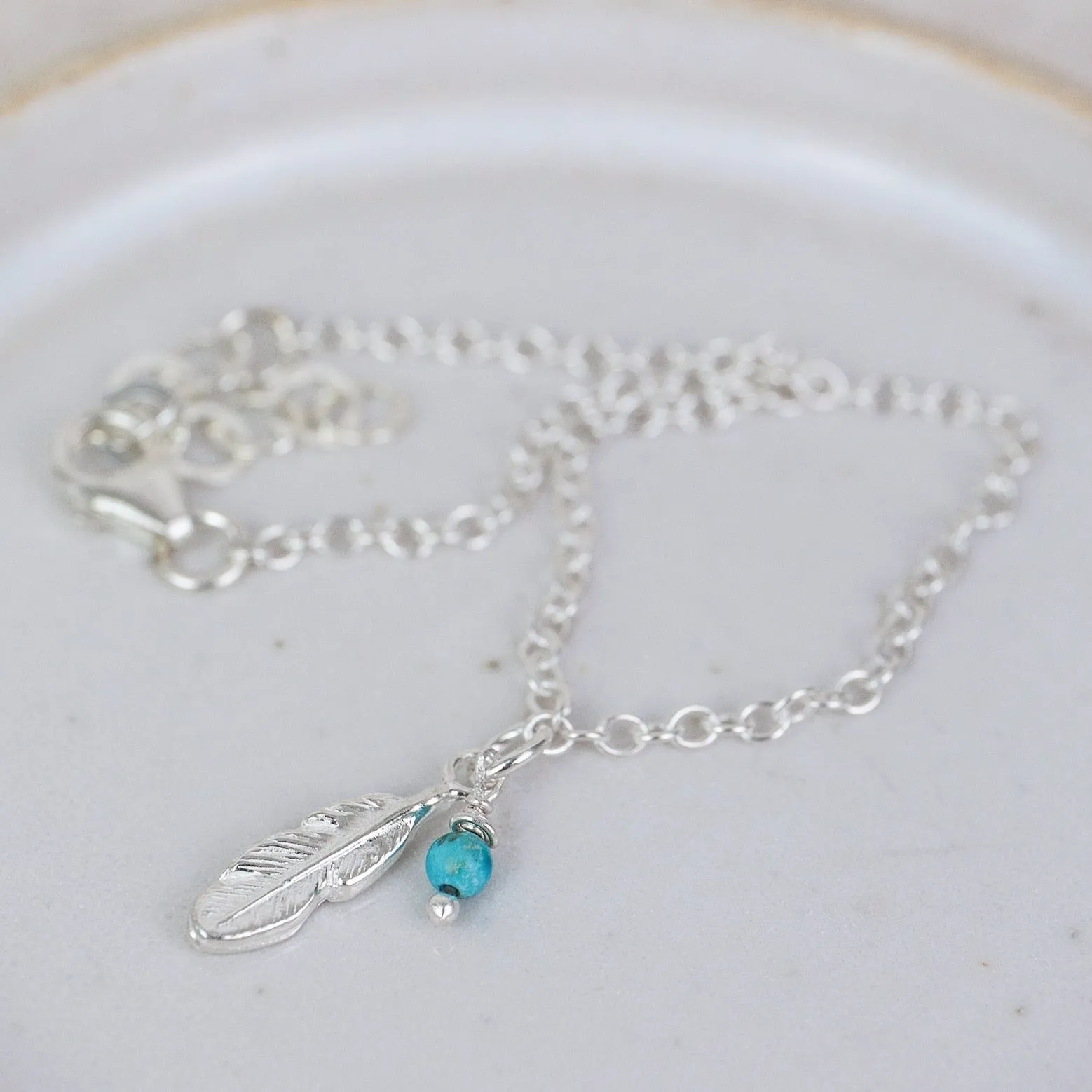 Sterling Silver Feather Bracelet