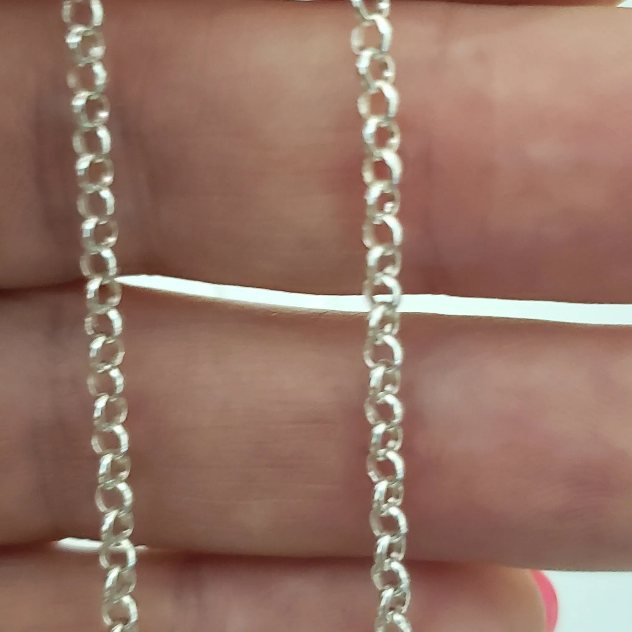 Sterling Silver Round Link Chain