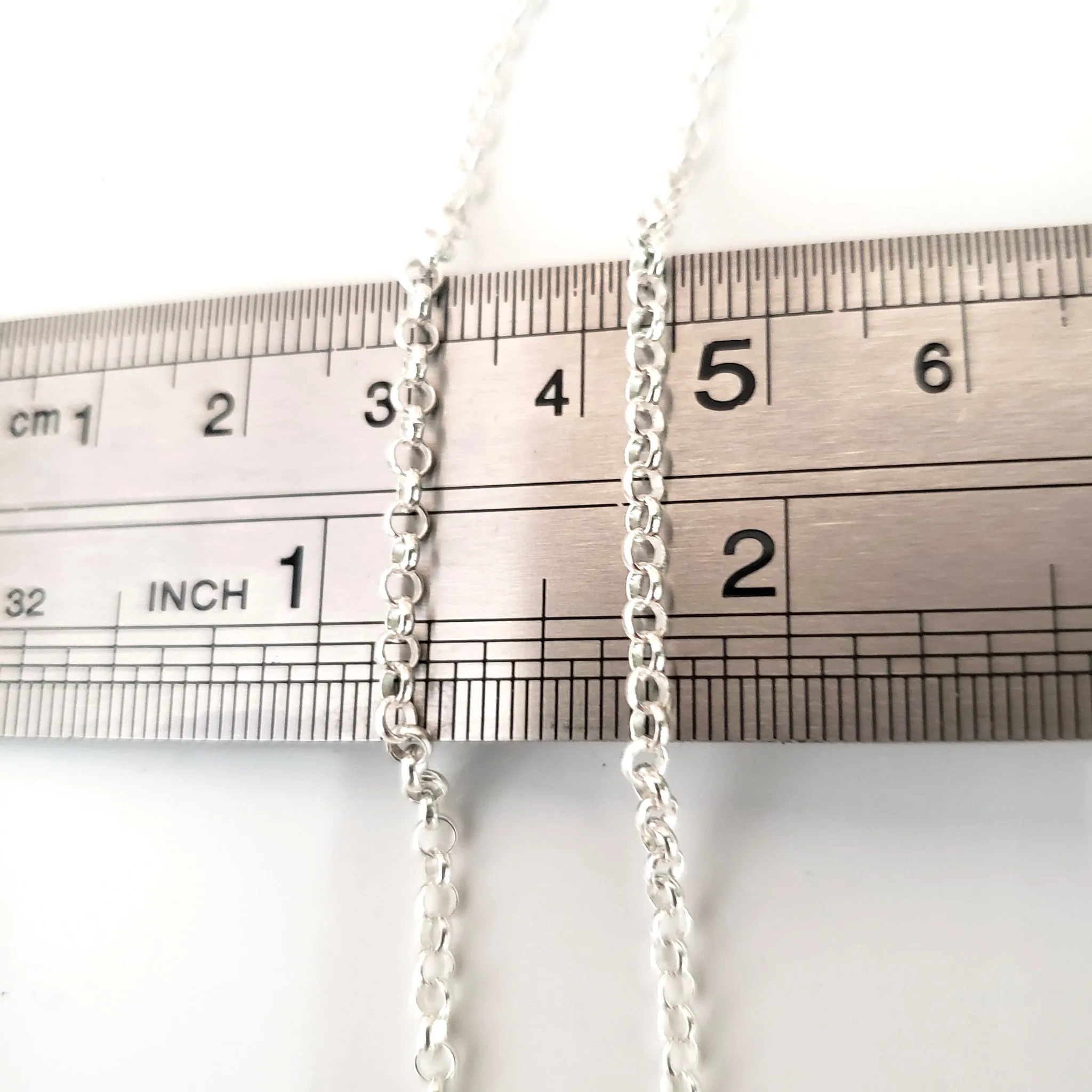 Sterling Silver Round Link Chain