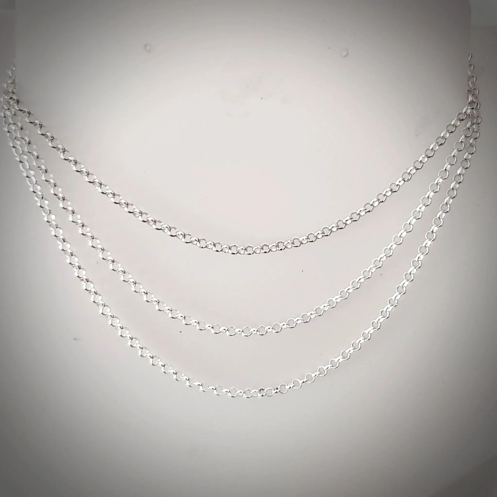 Sterling Silver Round Link Chain