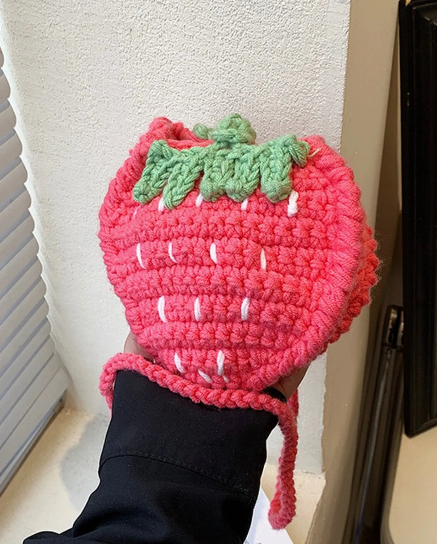 Strawberry Crocheted Bag - Two Colors